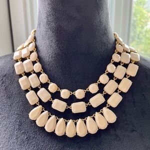 Kate Spade Riviera Garden Triple Strand Necklace Pale Pink